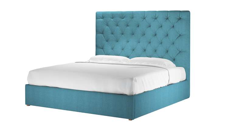 Кровать Сиена 140х200 голубого цвета