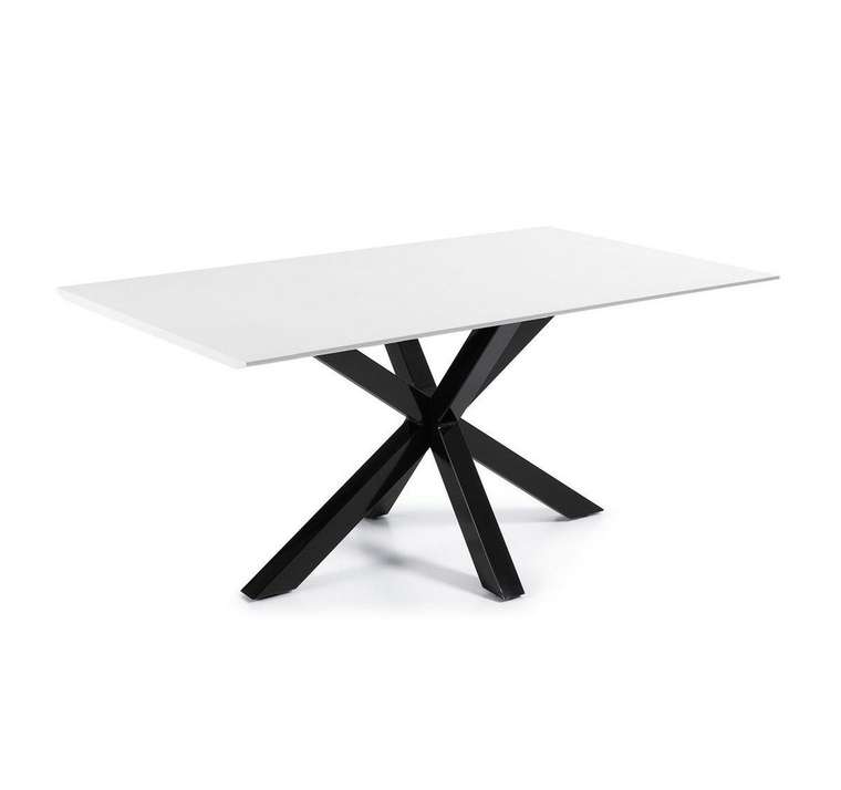 Обеденный стол Arya 160 черно-белого цвета