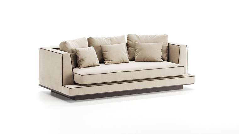 Прямой диван Manhattan бежевого цвета