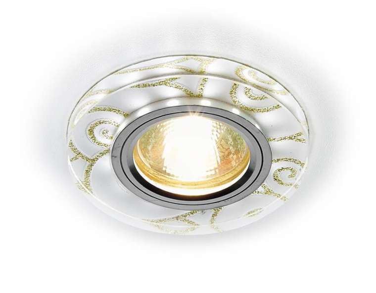 Точечный светильник LED S231 WH/G (стекло, цвет прозрачный)