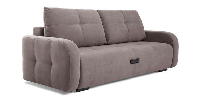 Прямой диван-кровать Энио коричневого цвета 