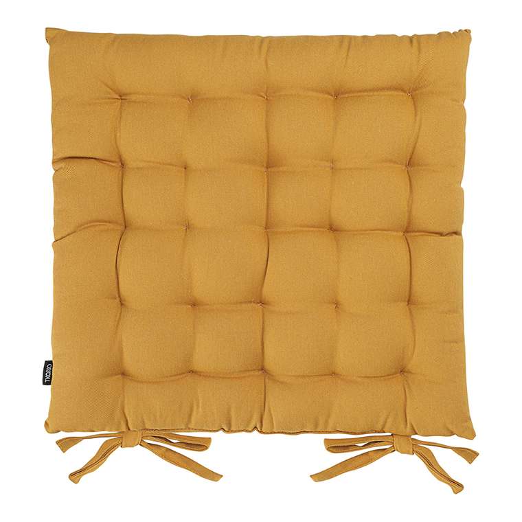 Подушка на стул Essential 40х40 желтого цвета