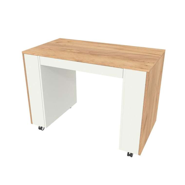 Стол мобильный с бутылочницей Априори С4110.2 серо-бежевого цвета 