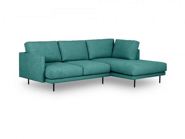 Угловой диван Ricadi бирюзового цвета