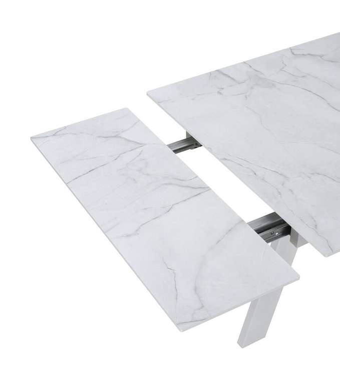 Раздвижной обеденный стол Wings белого цвета