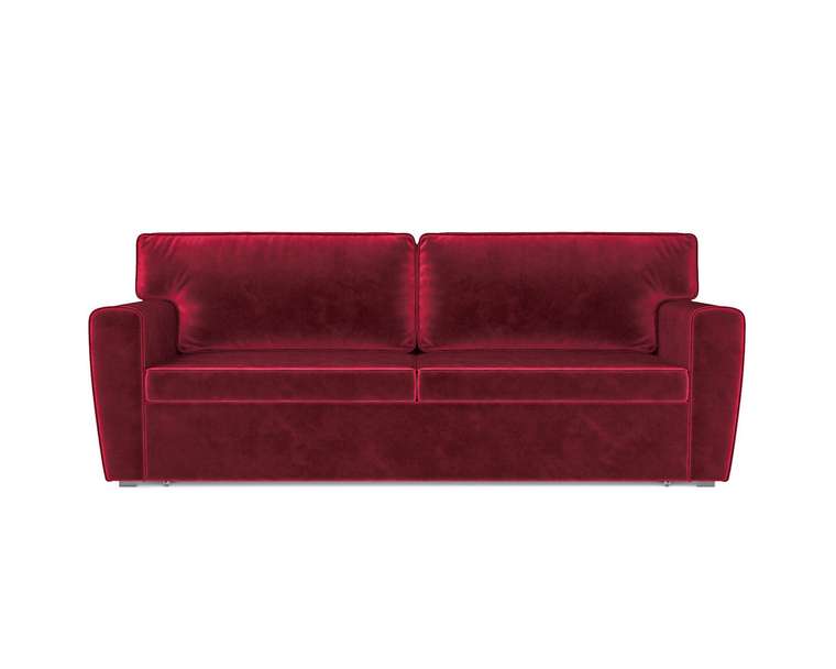 Прямой диван-кровать Оскар темно-красного цвета