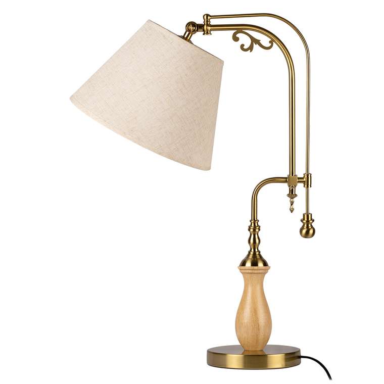 Настольная лампа Elaine 10569T Light wood (ткань, цвет бежевый)