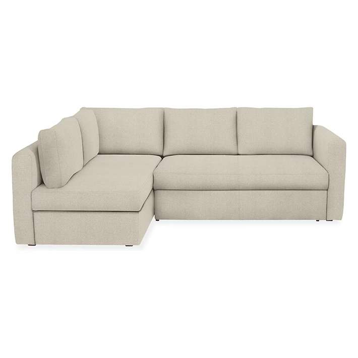 Угловой диван-кровать Oxford светло-серого цвета 