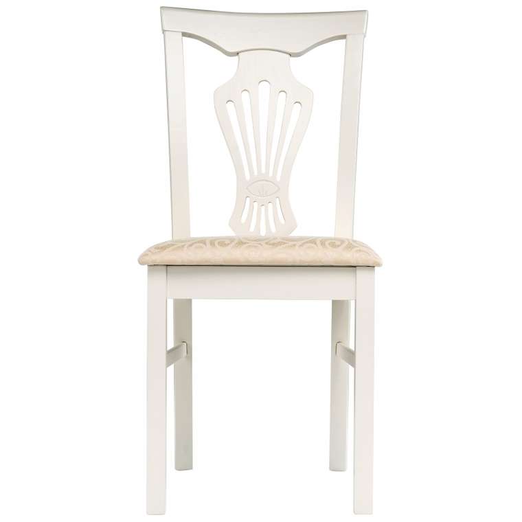 Стул Arfa butter white из массива гевеи