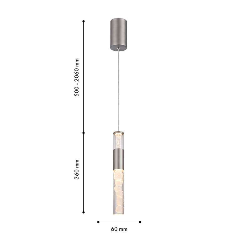 подвес Icecube прозрачный металл, акрил 1*LED*7W, 420LM, 3000K, included