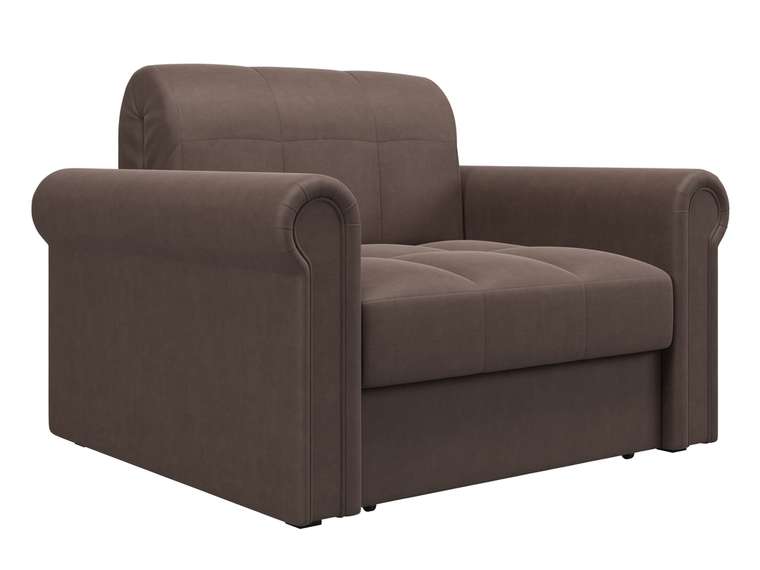 Кресло-кровать Палермо темно-коричневого цвета