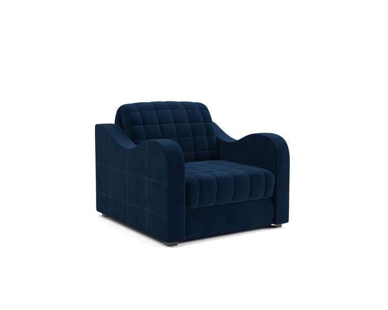 Кресло-кровать Барон 4 темно-синего цвета