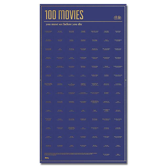 Постер «100 фильмов, которые нужно посмотреть прежде чем умереть»