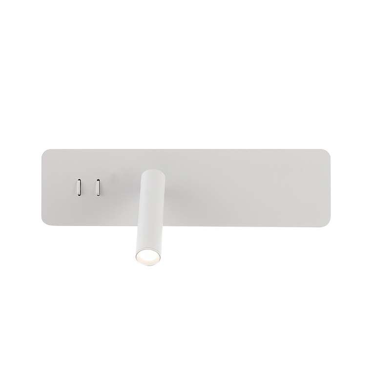 Настенный светильник со спотом с выключателем Crystal Lux VECTOR AP15W LED WH