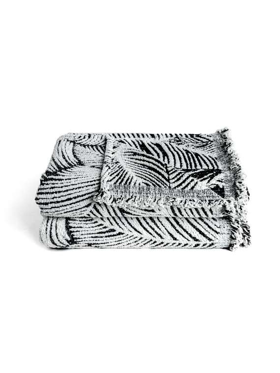 Покрывало Dmi softness elfe 180x230 бело-черного цвета