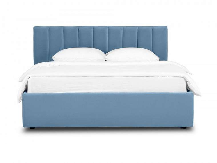 Кровать Queen Sofia 160х200 Lux голубого цвета с подъемным механизмом