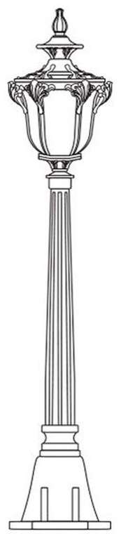 Ландшафтный светильник Флоренция 11426 (стекло, цвет прозрачный)