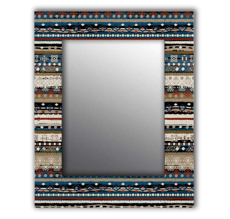 Настенное зеркало Финистер 50х65 синего цвета