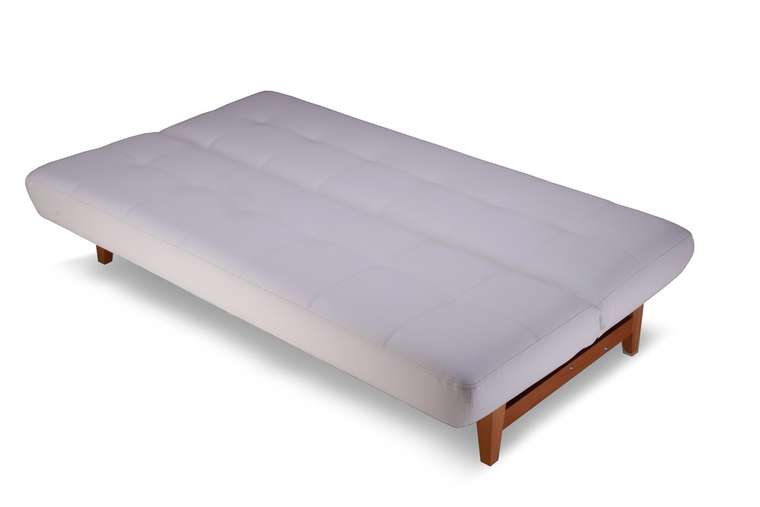 Прямой диван-кровать Альберо Комфорт молочного цвета