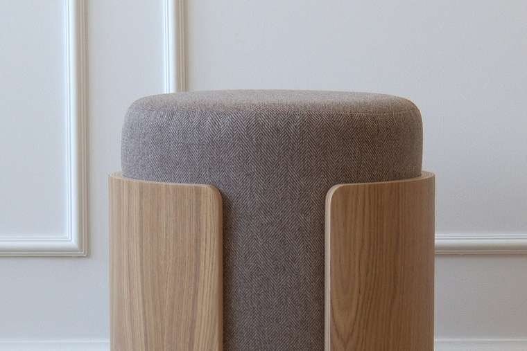 Пуф Lagom серо-бежевого цвета