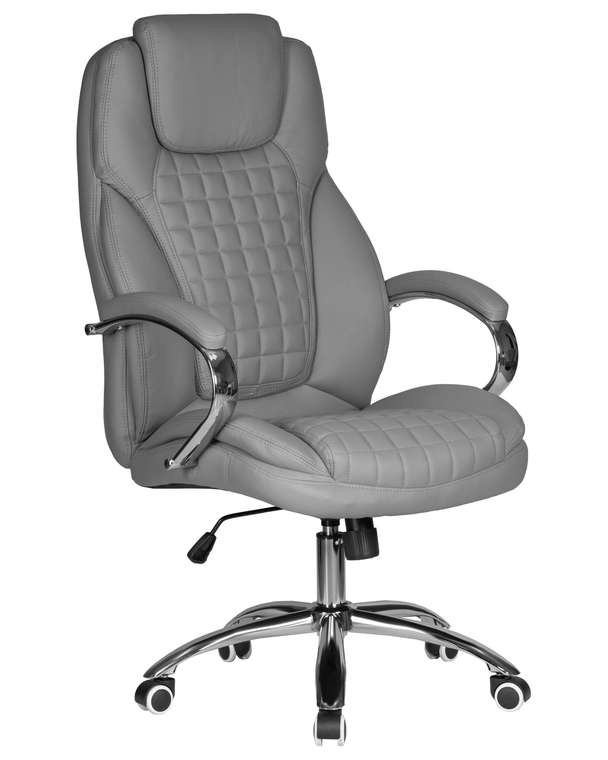 Офисное кресло для руководителей Chester серого цвета