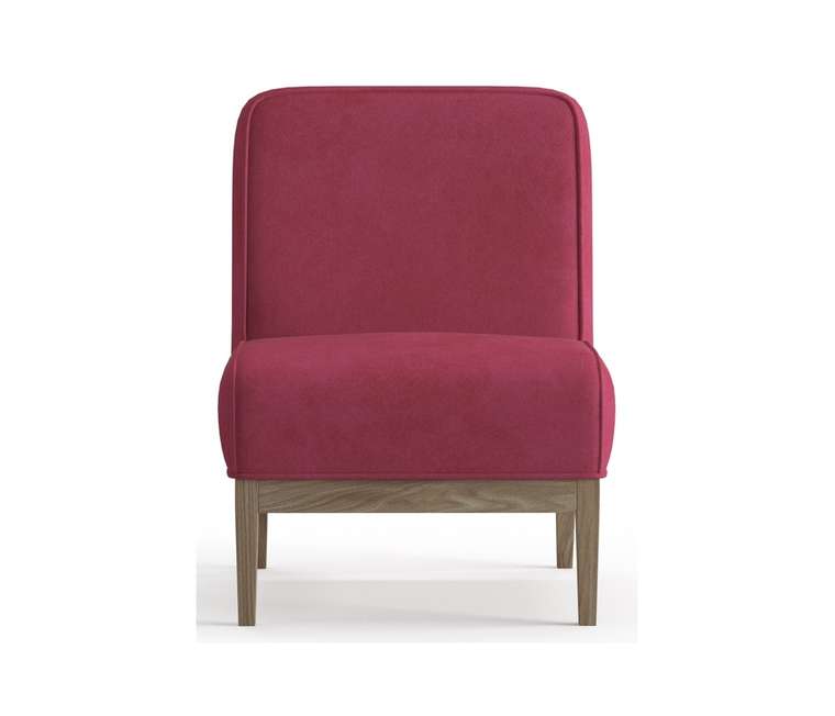 Кресло из велюра Арагорн цвета фуксия