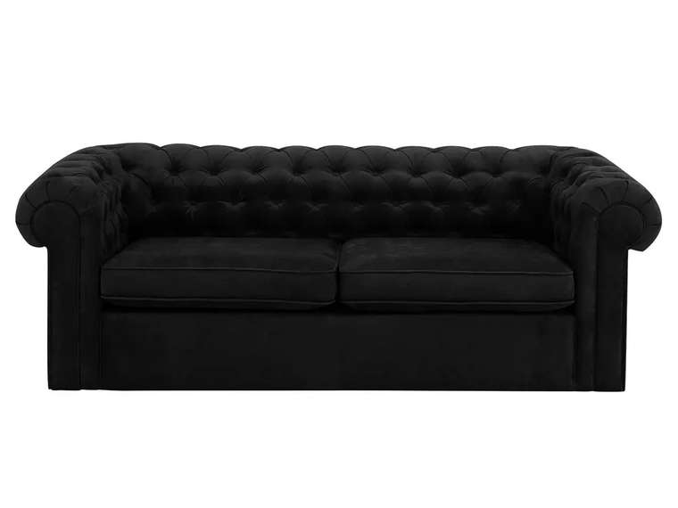 Диван Chesterfield черного цвета