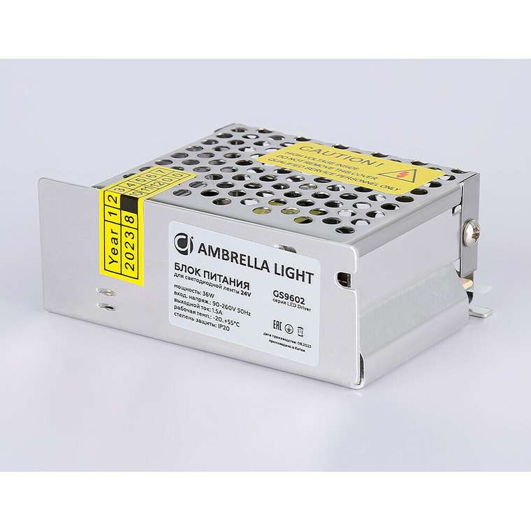 Блок питания для светодиодной ленты Ambrella LED Driver 24V 36W GS9602
