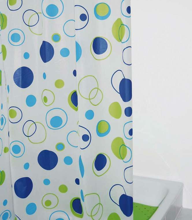 Штора для ванных комнат Kreise синий/голубой