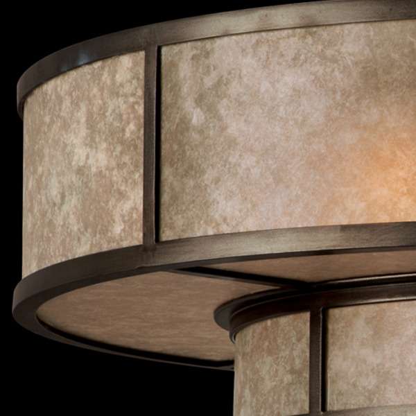 Потолочный светильник Fine Art Lamps "Singapore Moderne" из металлического каркаса бронзового цвета с патиной