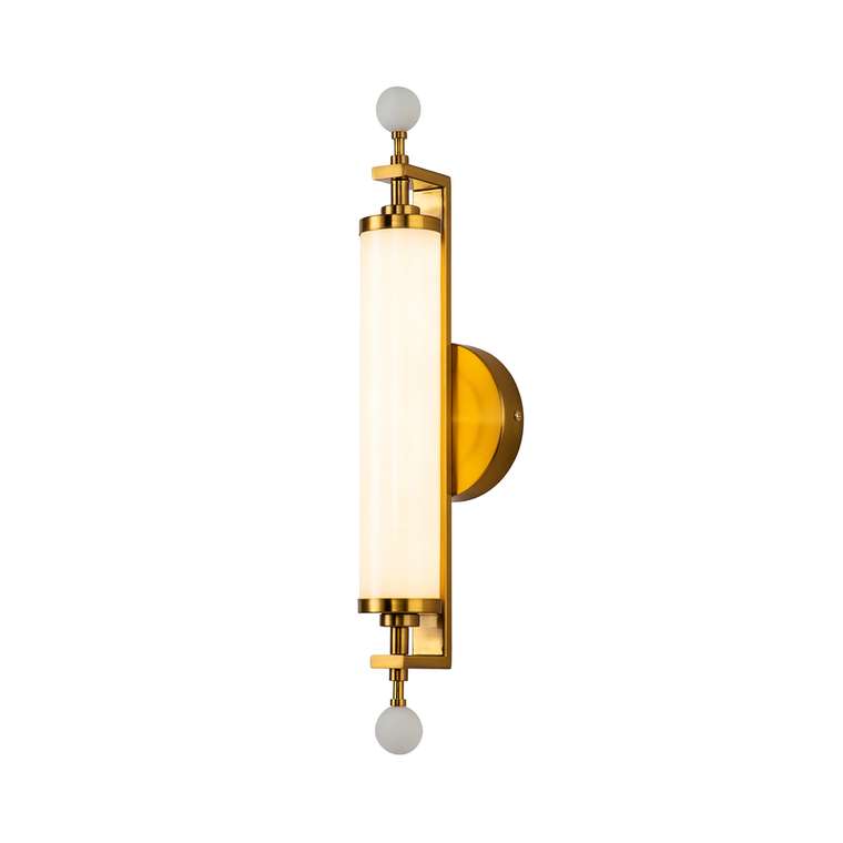 Бра Plunger белый металл, искусственный мрамор LED*22W, 3800LM, 3000K, included