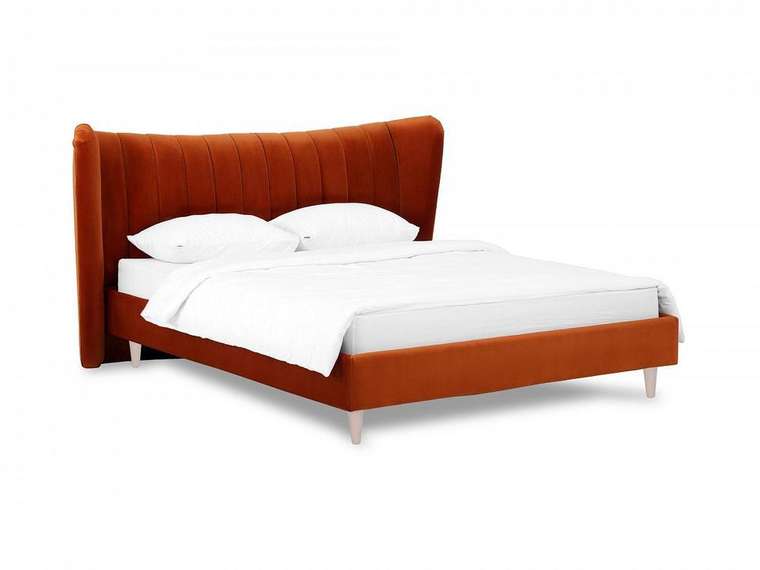 Кровать Queen Agata L 160х200 терракотового цвета