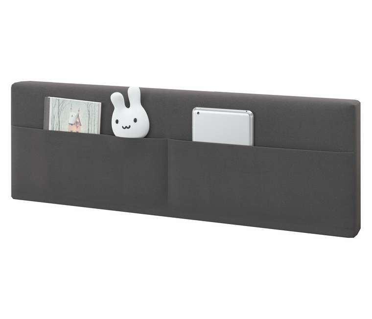 Мягкий защитный бортик-ограничитель для кровати шоколадного цвета