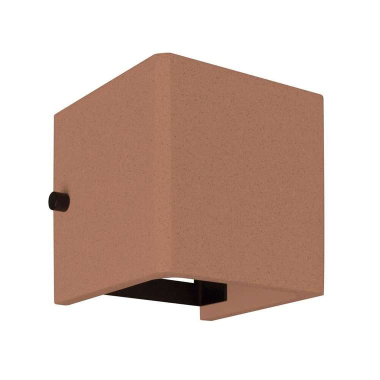 Уличный настенный светильник Arlight LGD-PERAN-WALL-S120x120-6W Warm3000 (Beige red, 0-80 deg, 230V) (IP65 Бетон) 061761