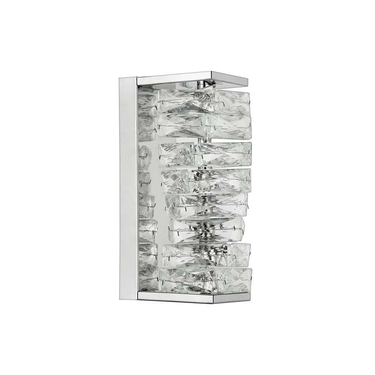 Бра настенное светодиодное, LED 12W, 3000К+4000К+6000К, К5 кристалл, 260мм CR.0505-260-1-W-CH