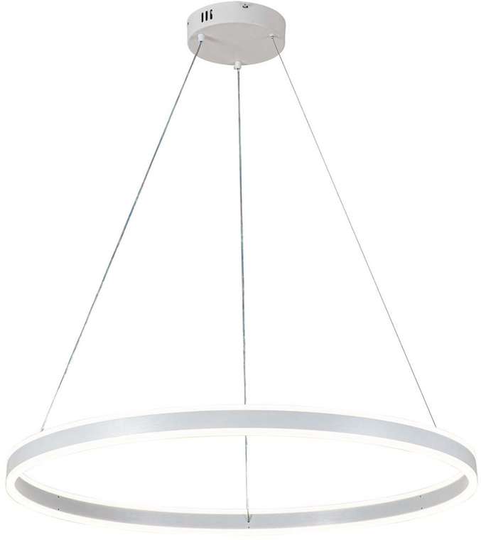Подвесная люстра с пультом светодиодная (14001/1P White) Indigo Galass V000035L кольцо