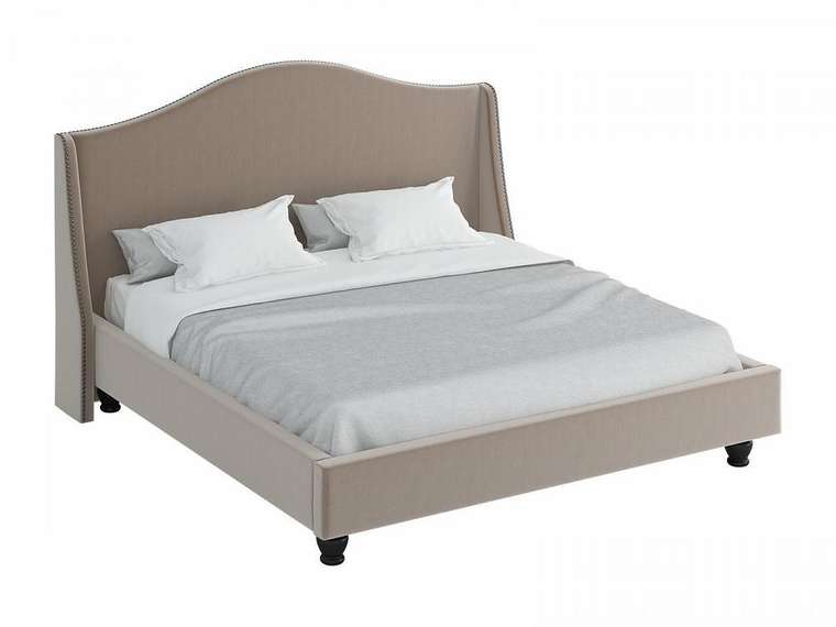 Кровать "Soul" с высокой спинкой и декоративными элементами 200х200 
