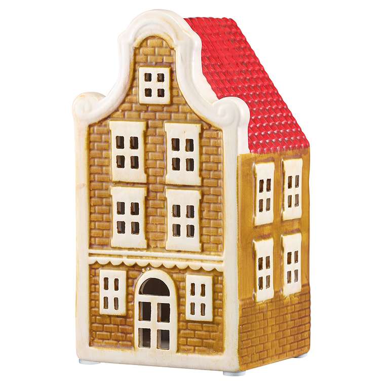 Домик с подсветкой Skive желтого цвета