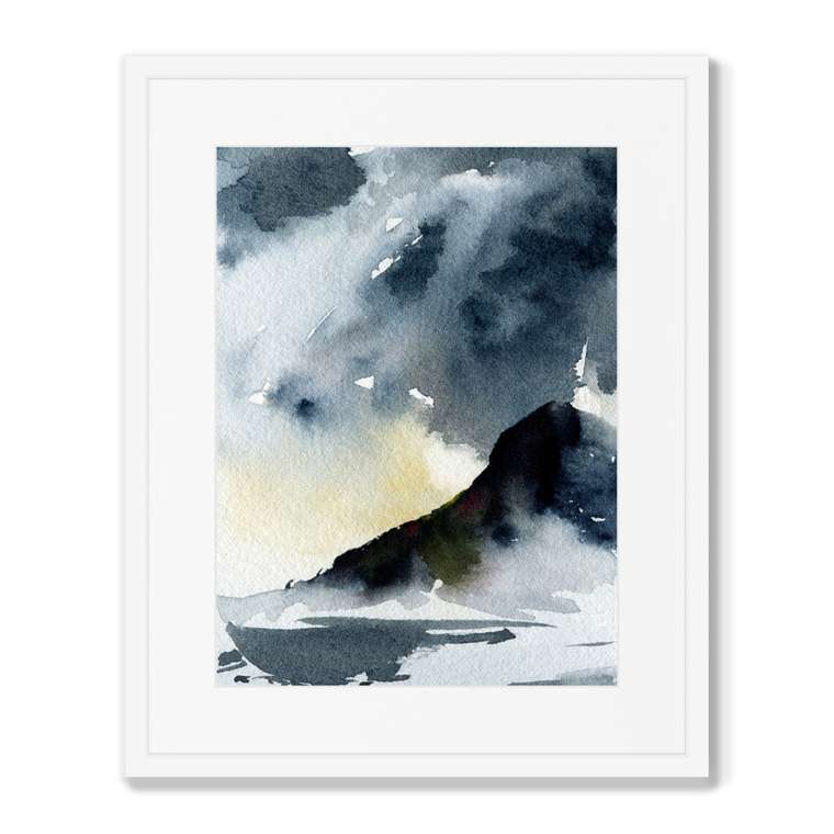 Набор из 2-х репродукций картин в раме Storm landscape