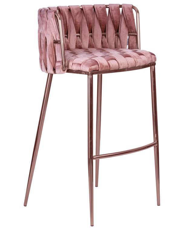 Барный стул Emma розового цвета