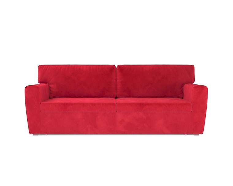 Прямой диван-кровать Оскар красного цвета