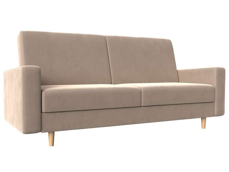 Прямой диван-кровать Бонн бежевого цвета 