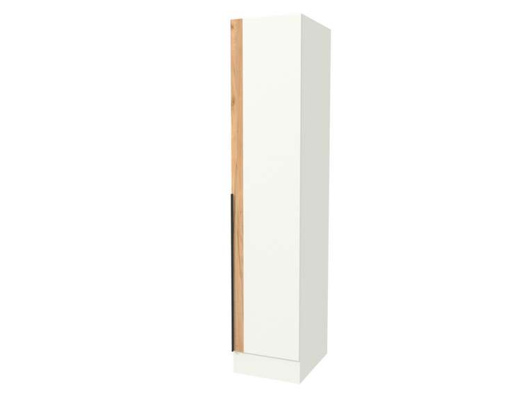 Шкаф с вешалом и гладильной доской Азарт Ш645.2 светло-серого цвета правый