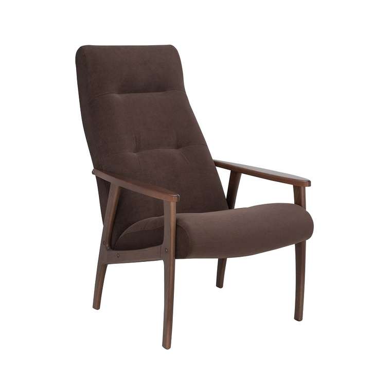 Кресло Remix темно-коричневого цвета