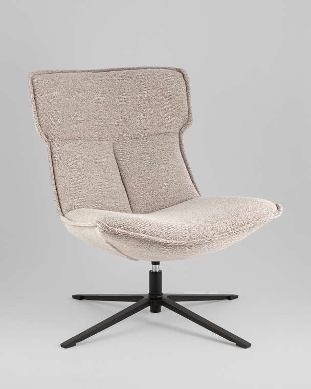 Кресло лаунж Sway серо-бежевого цвета