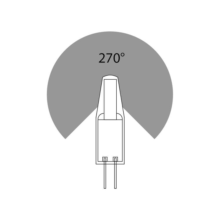 Светодиодная лампа Arte Lamp LUGO Капсульная 1.5W 150Lm 3000К G4 A0415-3K