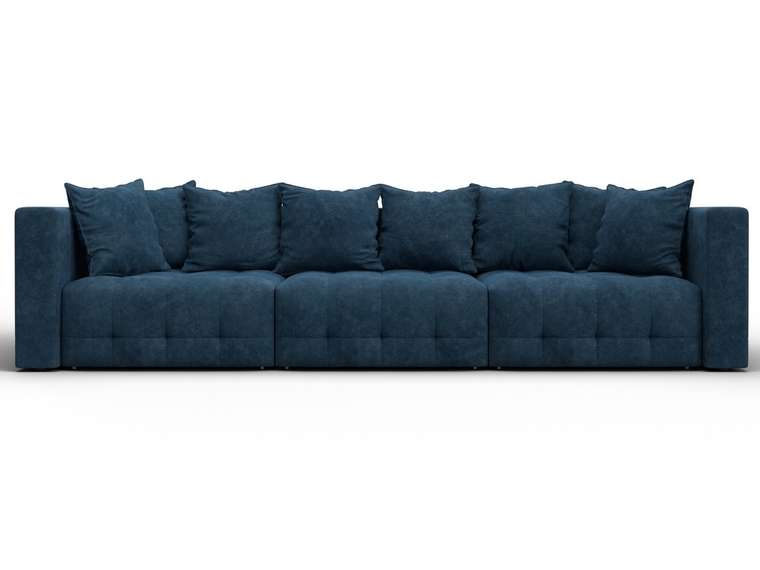 Диван-кровать Лига-052 Лонг синего цвета