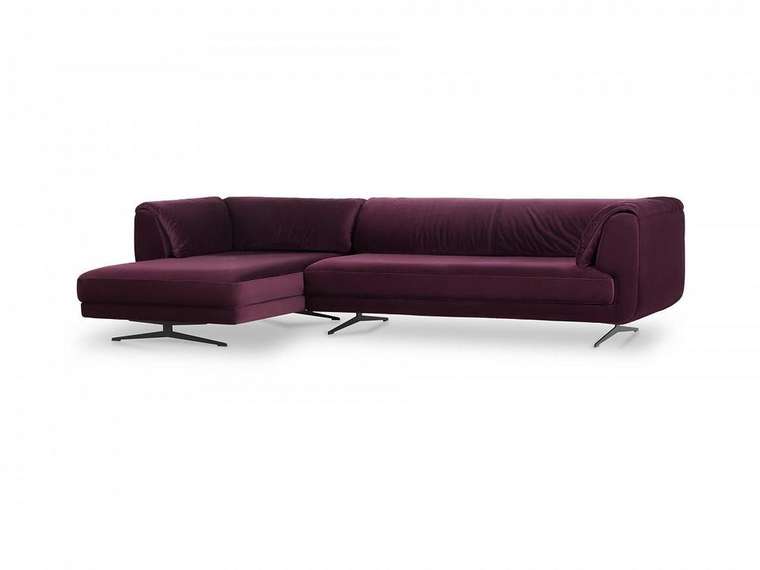 Угловой диван Marsala фиолетового цвета