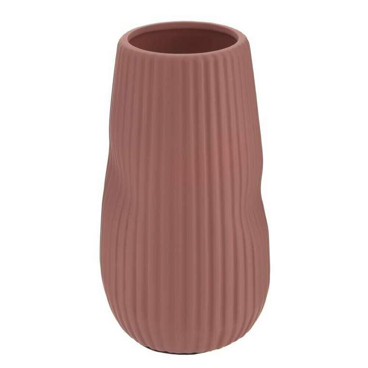 Керамическая ваза пыльно-розового цвета