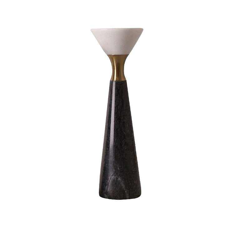 Декоративный подсвечник Black & White Candleholder черного цвета